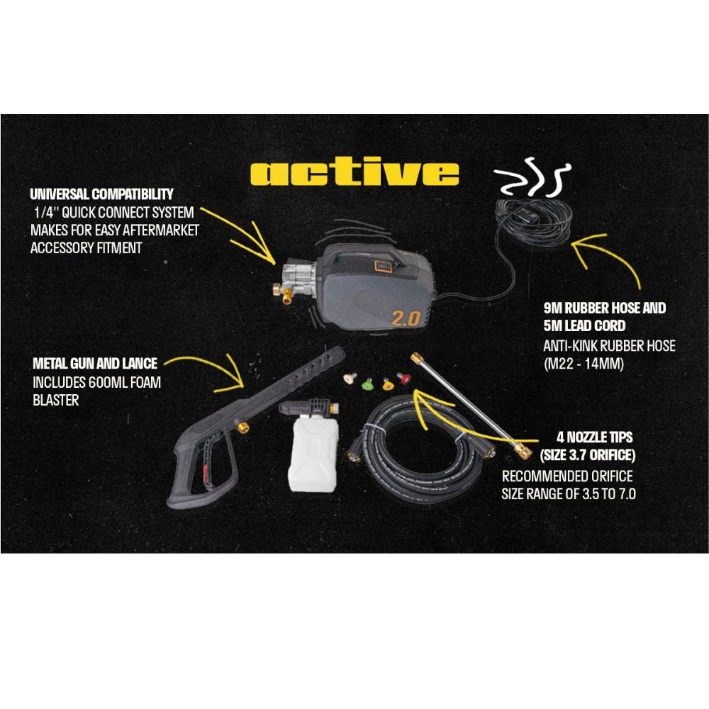 Active 2.0 Electric Pressure Washer (FULL KIT)